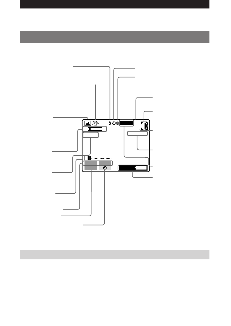 Les indicateurs pendant l’enregistrement, Pour éteindre les indicateurs, Appuyez sur display | Sony MVC-FD5 User Manual | Page 63 / 136