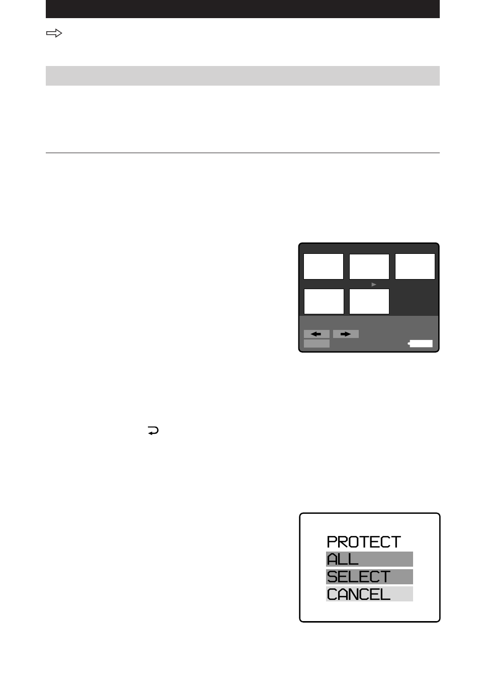 Protect all select cancel, Pour annuler la protection de l’image | Sony MVC-FD5 User Manual | Page 70 / 136