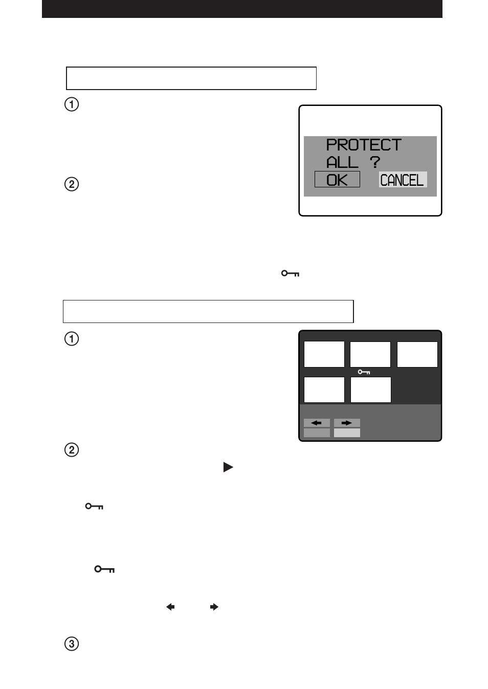 Protect all ? ok cancel | Sony MVC-FD5 User Manual | Page 71 / 136