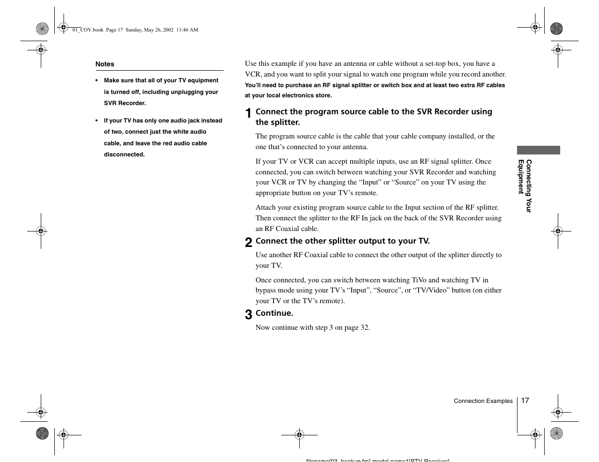 Sony SVR-2000 User Manual | Page 17 / 68