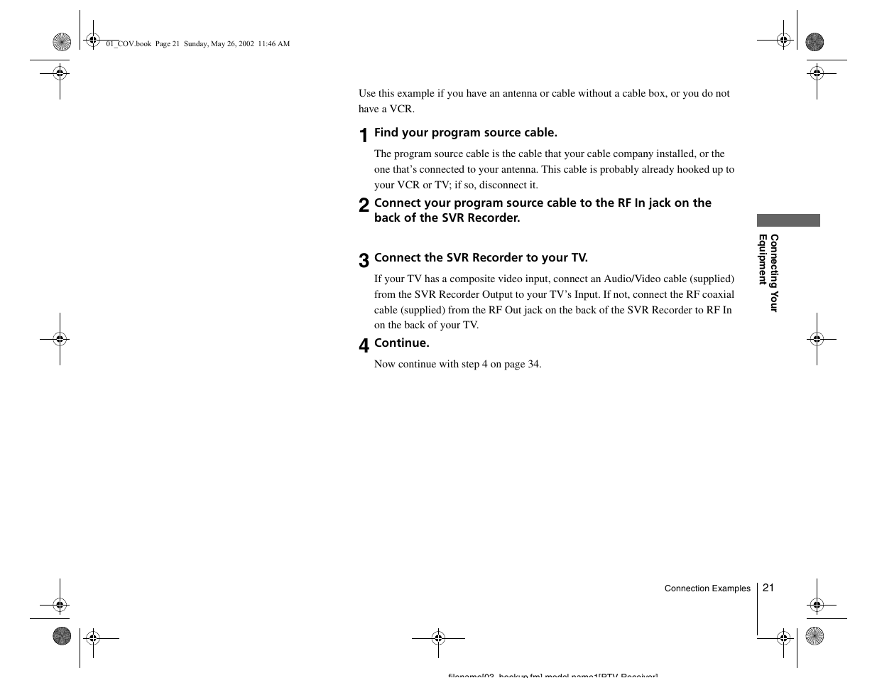 Sony SVR-2000 User Manual | Page 21 / 68