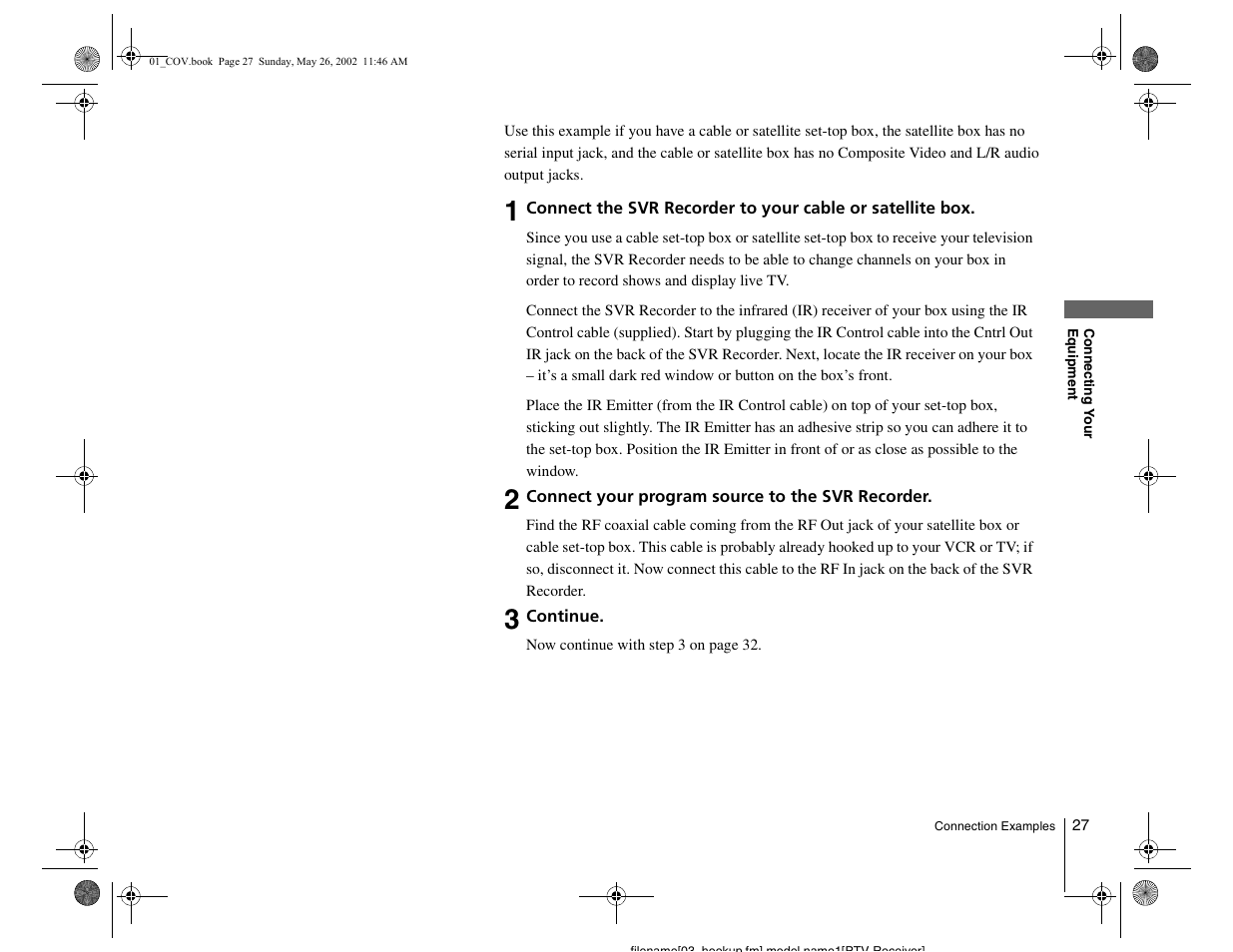 Sony SVR-2000 User Manual | Page 27 / 68