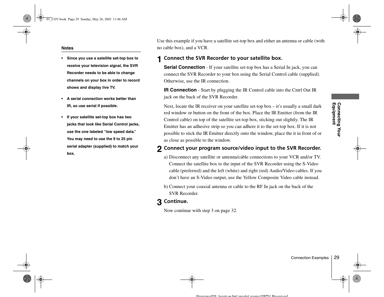 Sony SVR-2000 User Manual | Page 29 / 68