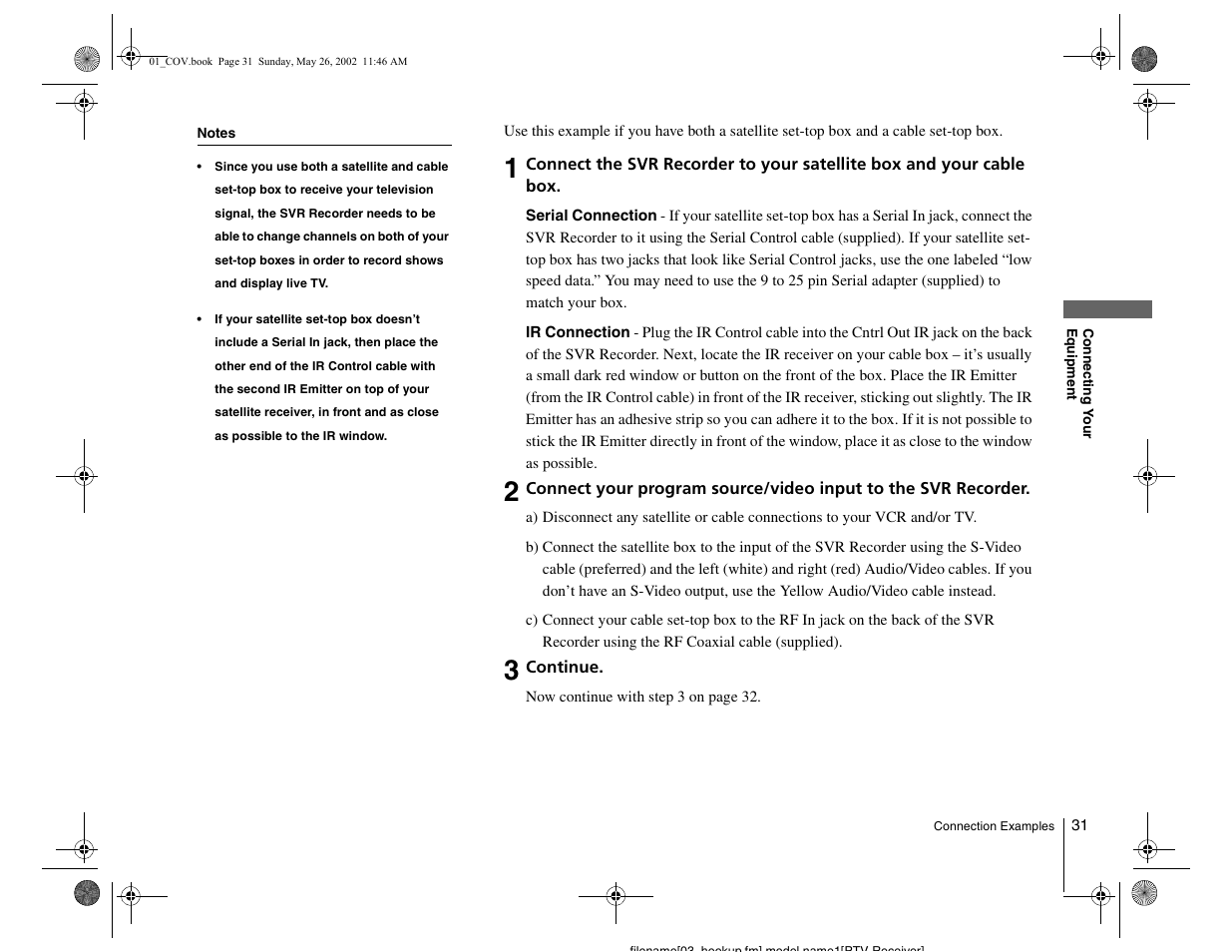 Sony SVR-2000 User Manual | Page 31 / 68