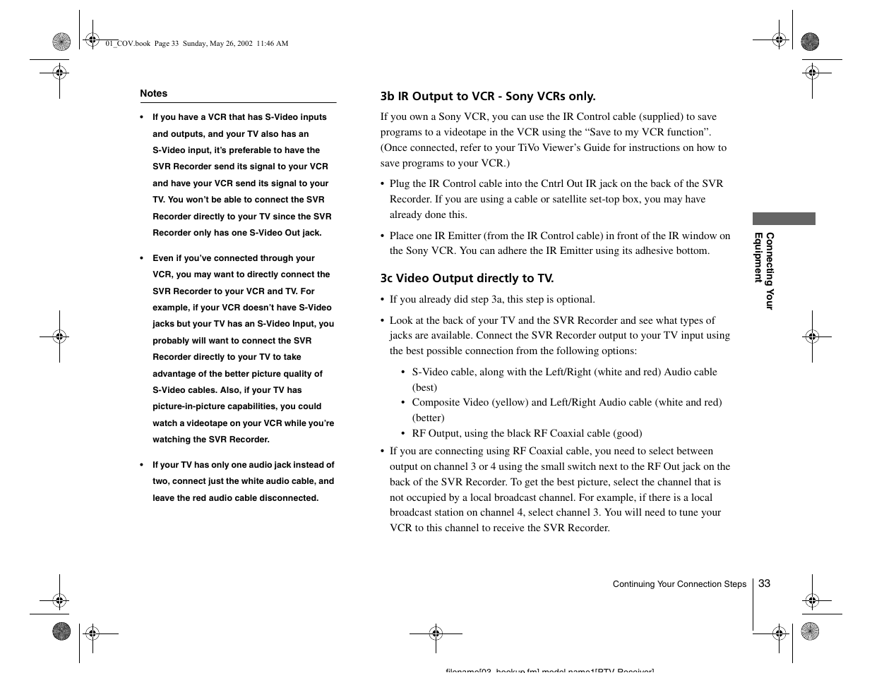 Sony SVR-2000 User Manual | Page 33 / 68