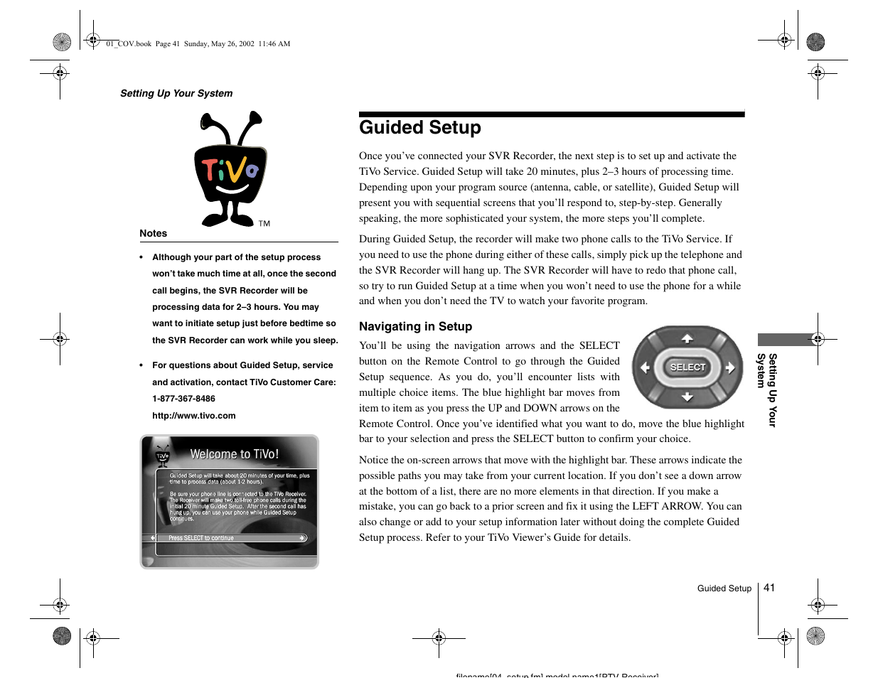 Guided setup | Sony SVR-2000 User Manual | Page 41 / 68