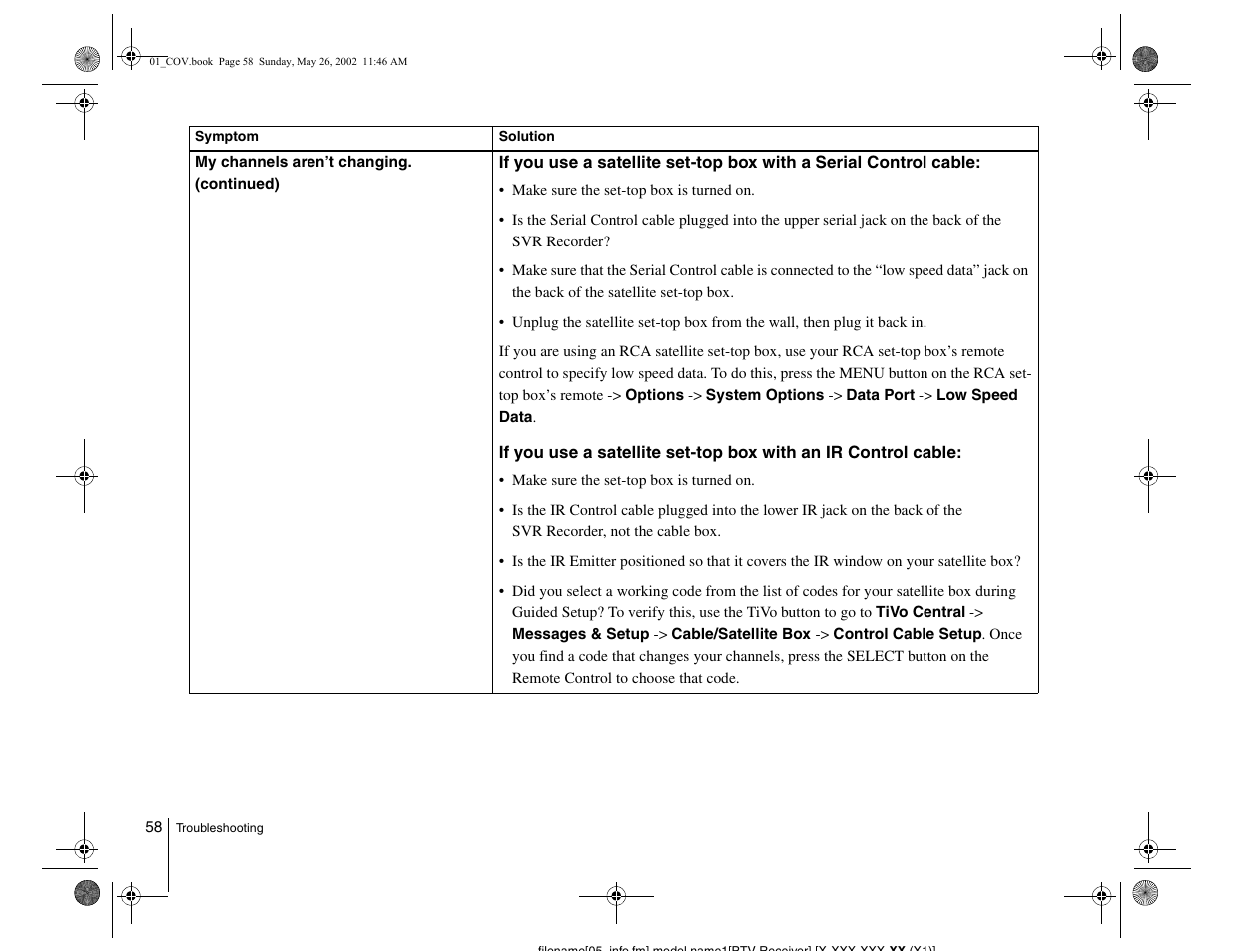 Sony SVR-2000 User Manual | Page 58 / 68