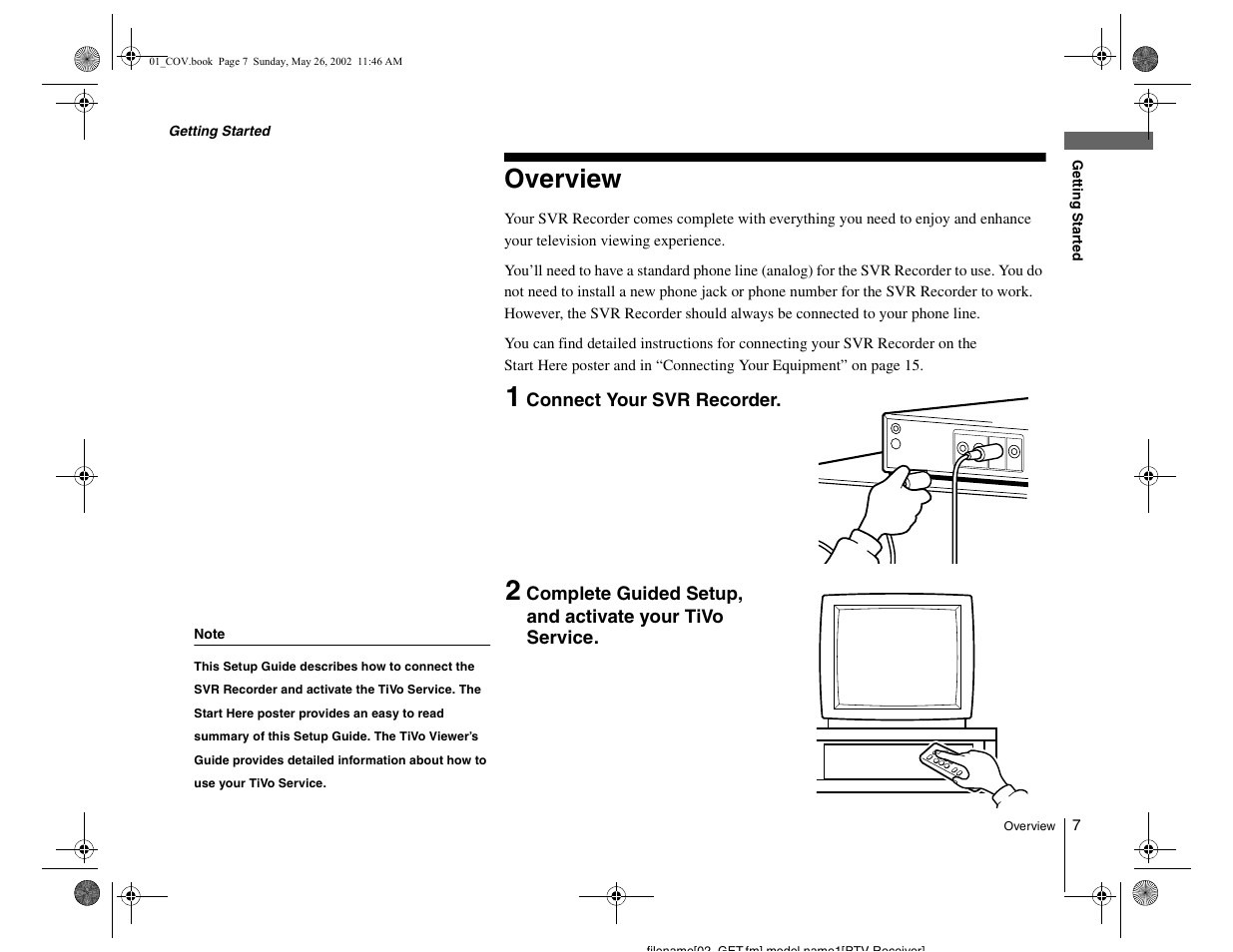 Overview | Sony SVR-2000 User Manual | Page 7 / 68