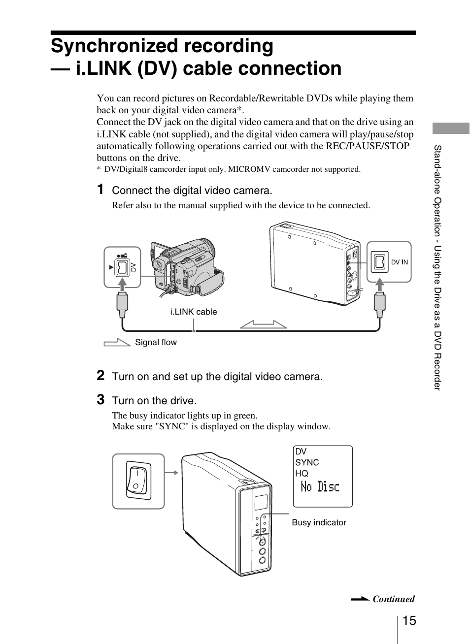 P. 15, 18, 22), P. 15, 18) | Sony VRD-VC20 User Manual | Page 15 / 56