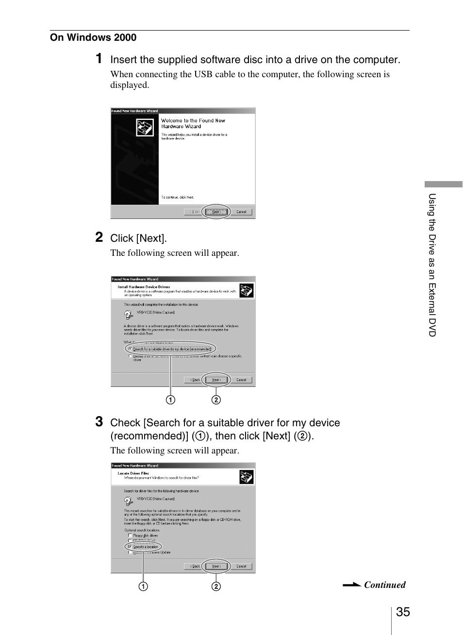 Sony VRD-VC20 User Manual | Page 35 / 56