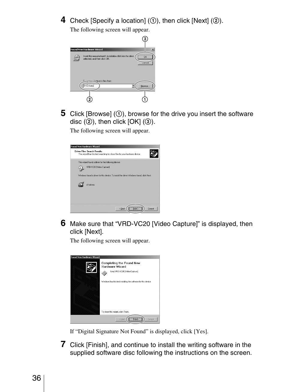 Sony VRD-VC20 User Manual | Page 36 / 56