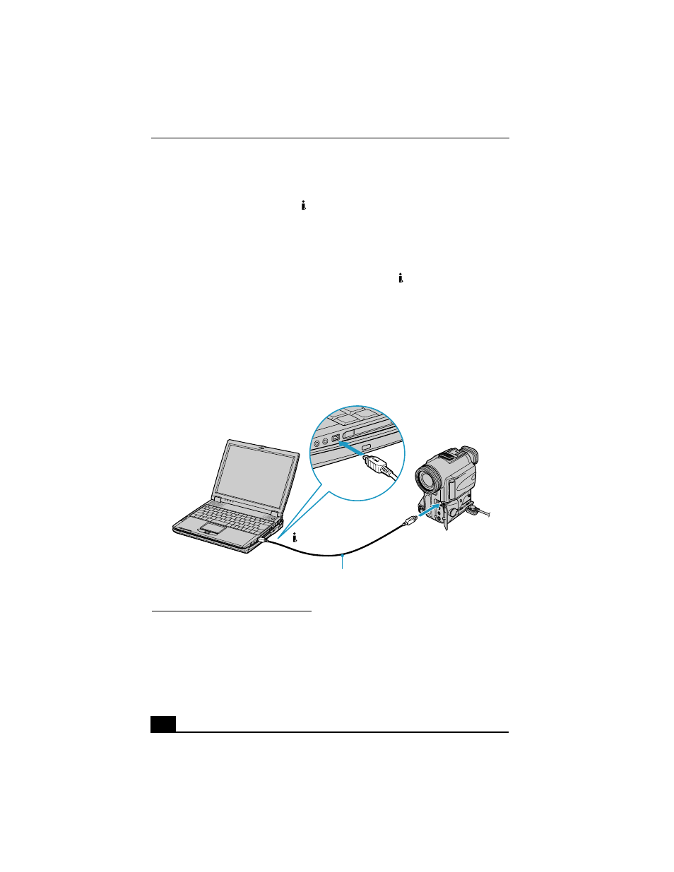 Connecting an i.link device, Connecting an i.link, Device | Sony PCG-R505JE User Manual | Page 62 / 135