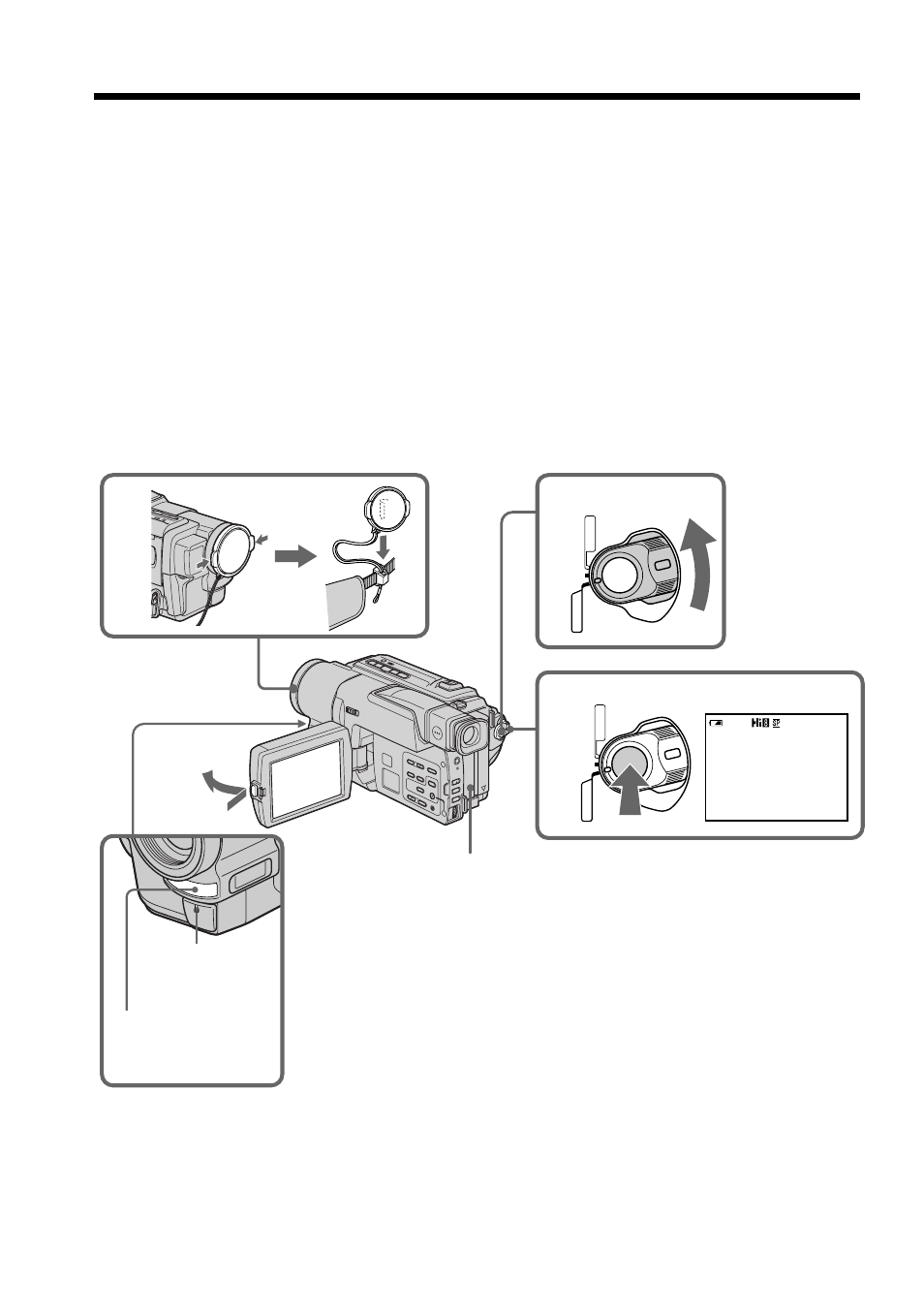 Recording – basics, Recording a picture | Sony CCD-TRV98 User Manual | Page 20 / 80