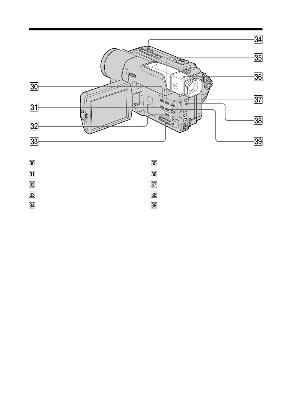 Eg ef ej eh ek el es ed ea e | Sony CCD-TRV98 User Manual | Page 76 / 80