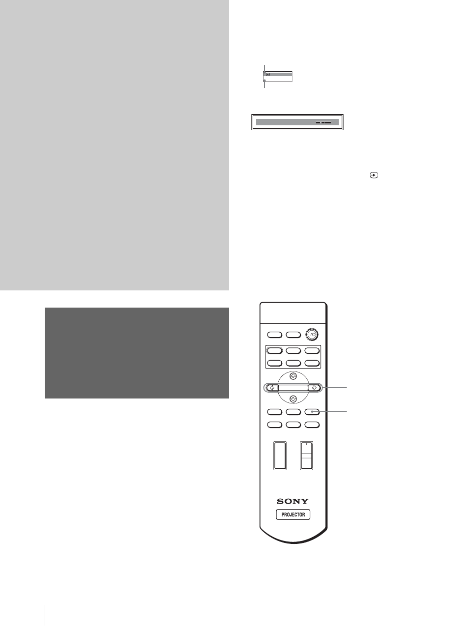 Uso de los menús, Funcionamiento mediante los menús, Elementos de la pantalla | Sony VPL-HS3 User Manual | Page 124 / 148