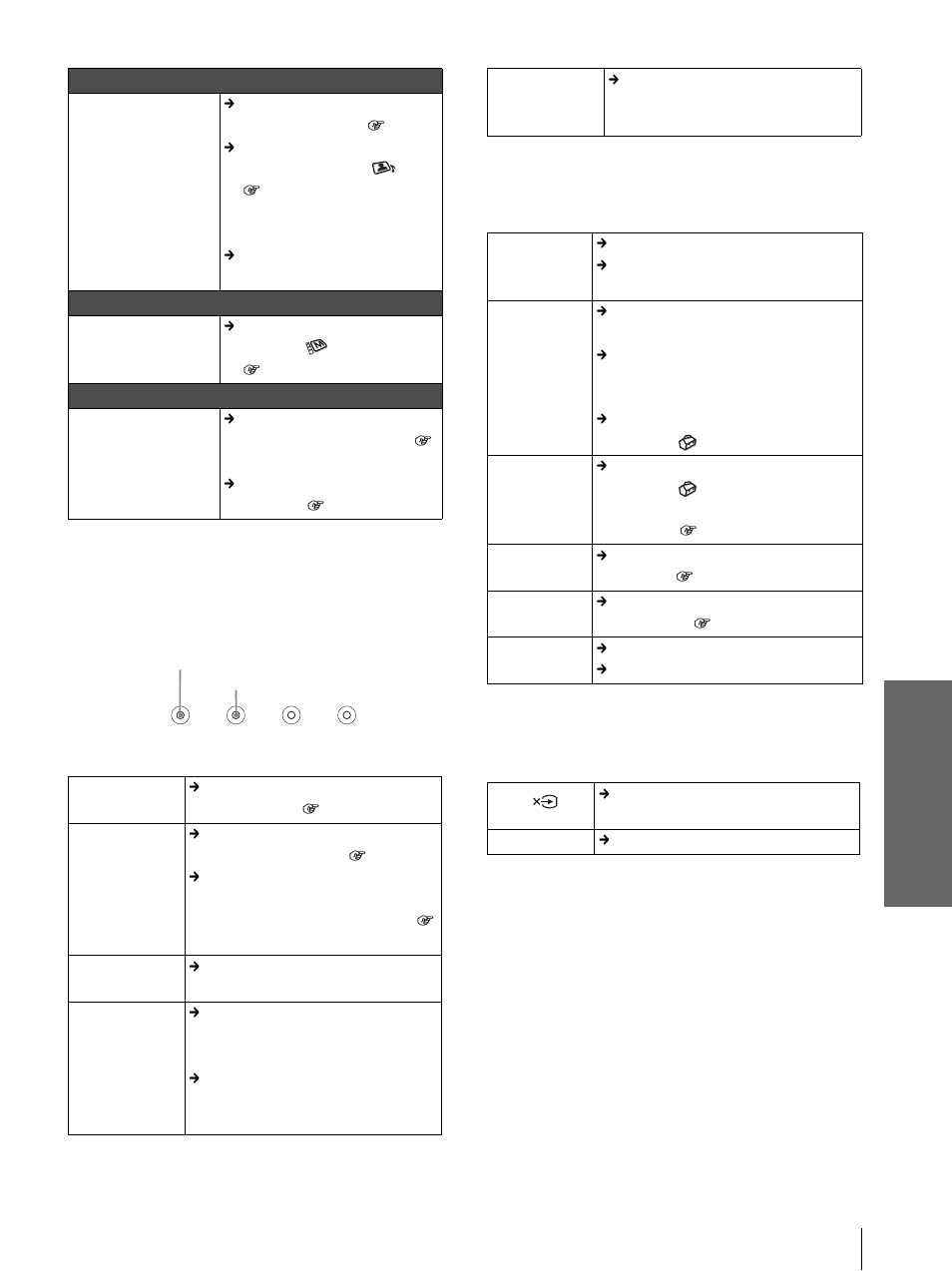 Oth e rs, Indicators, Warning messages | Caution messages | Sony VPL-HS3 User Manual | Page 35 / 148