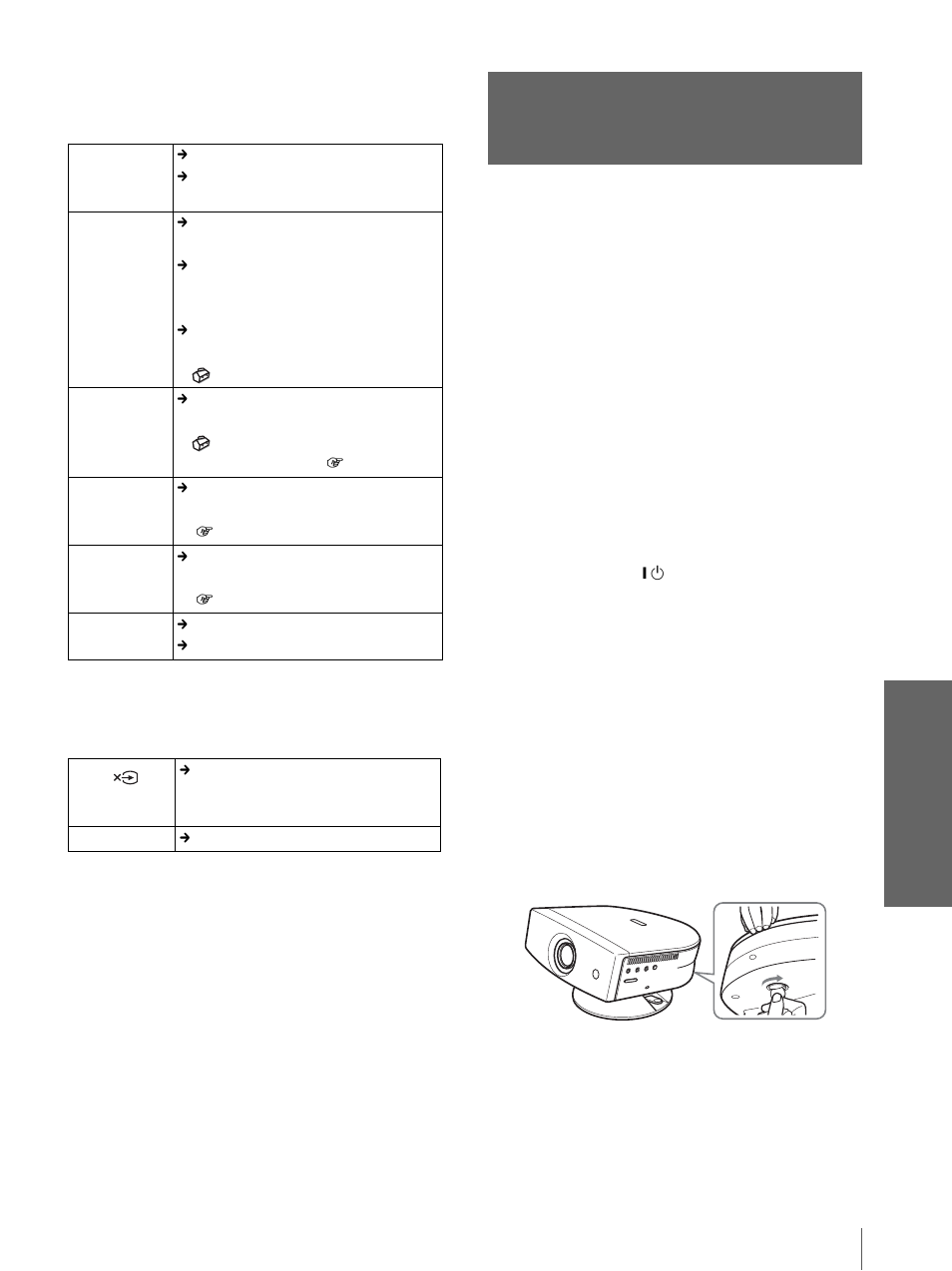 Remplacement de la lampe, Dive rs, Messages d’avertissement | Messages de précaution | Sony VPL-HS3 User Manual | Page 85 / 148