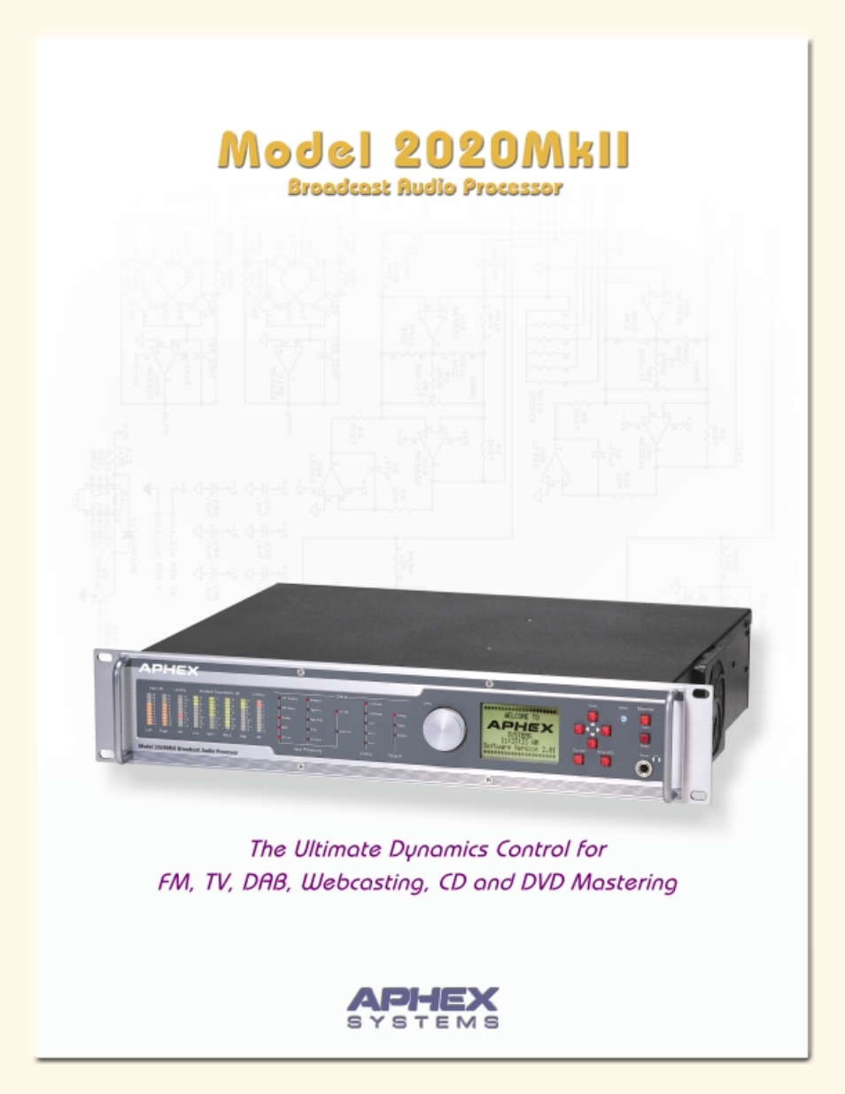 Aphex Systems Broadcast Audio Processor 2020Mk II User Manual | 4 pages