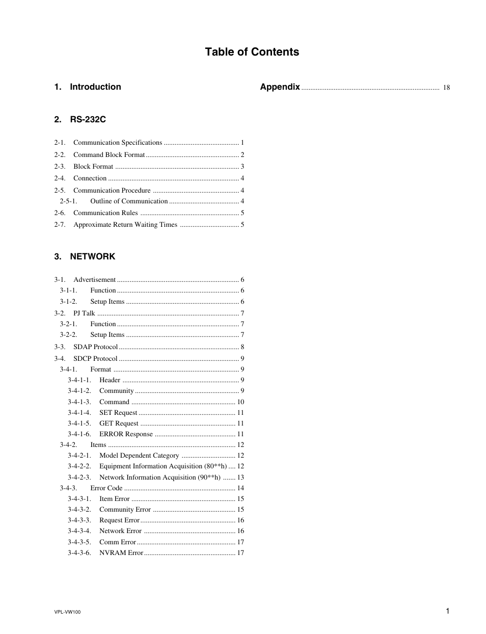 Sony VPL-VW100 User Manual | Page 3 / 28