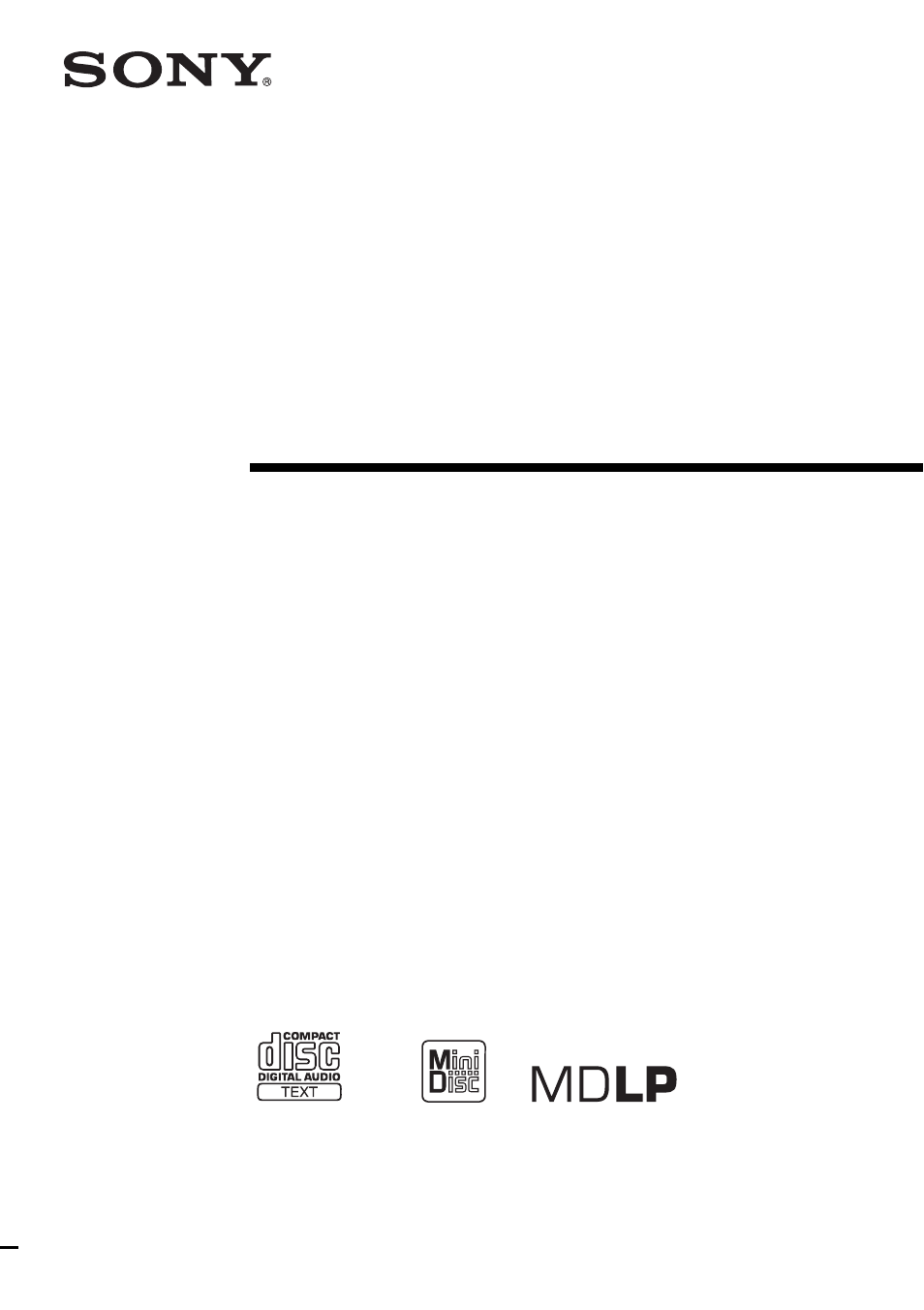 Sony MXD-D400 User Manual | 52 pages