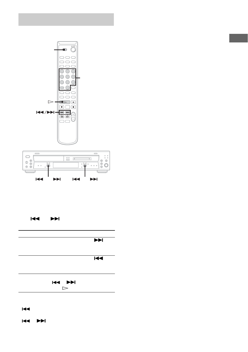 Locating a specific track, Equipment | Sony MXD-D400 User Manual | Page 13 / 52