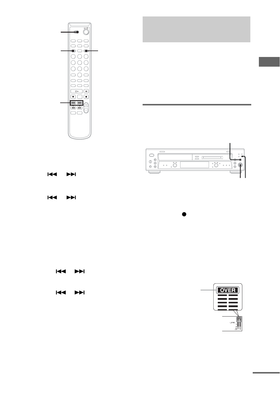 Adjusting the recording level | Sony MXD-D400 User Manual | Page 25 / 52