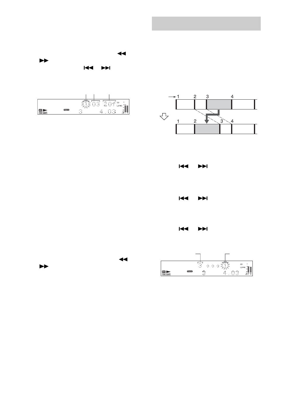 Moving recorded tracks | Sony MXD-D400 User Manual | Page 38 / 52