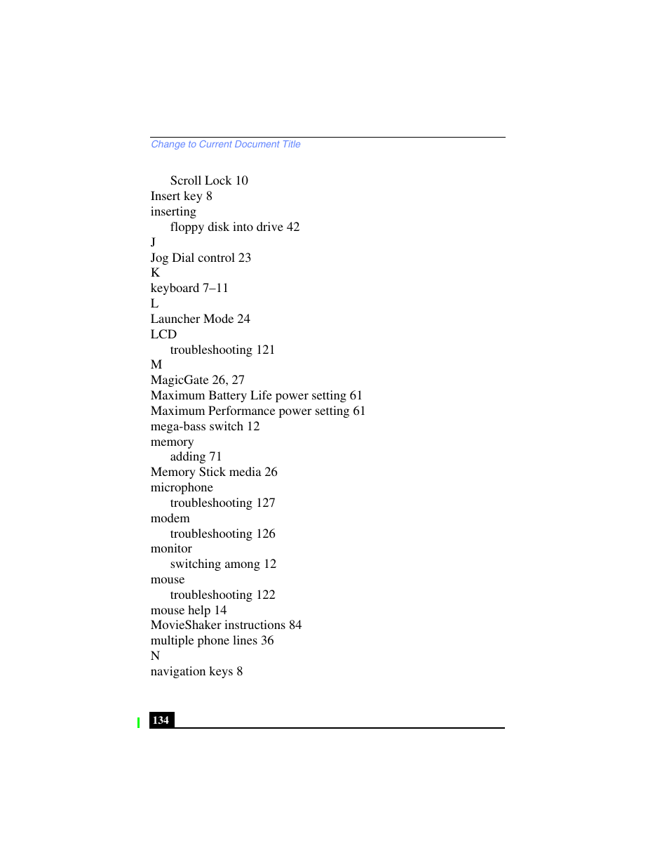 Sony PCG-SR27 User Manual | Page 134 / 137