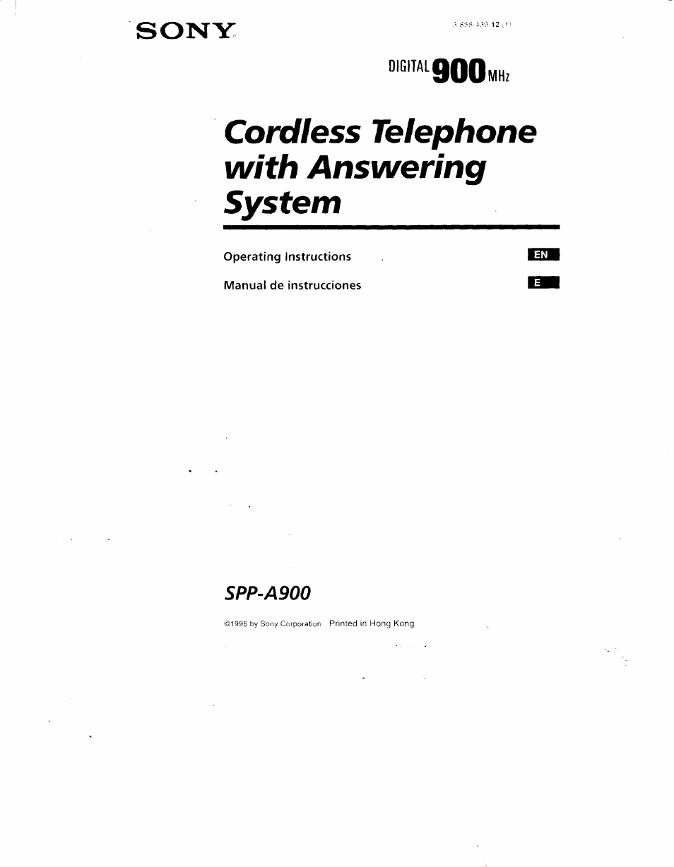 Sony SPP-A900 User Manual | 93 pages