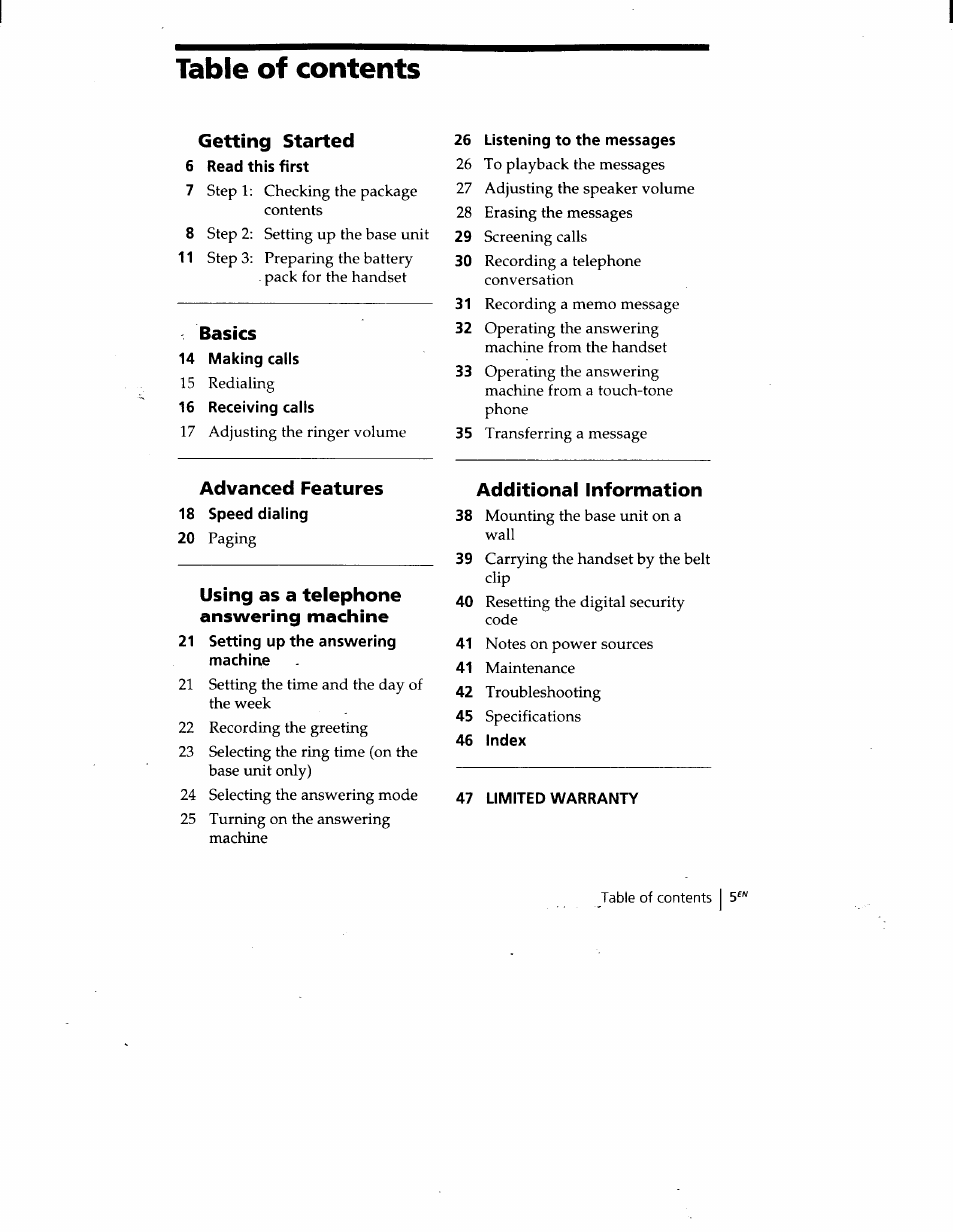 Sony SPP-A900 User Manual | Page 5 / 93