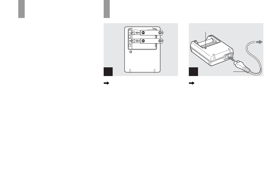 Getting started, Preparing batteries, Charging the batteries | Preparing batteries charging the batteries | Sony DSC-U60 User Manual | Page 10 / 88