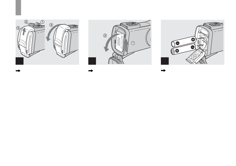 Inserting the batteries | Sony DSC-U60 User Manual | Page 12 / 88