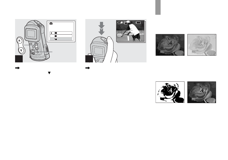 Adding special effects — picture effect, Adding special effects, Picture effect | Sony DSC-U60 User Manual | Page 34 / 88