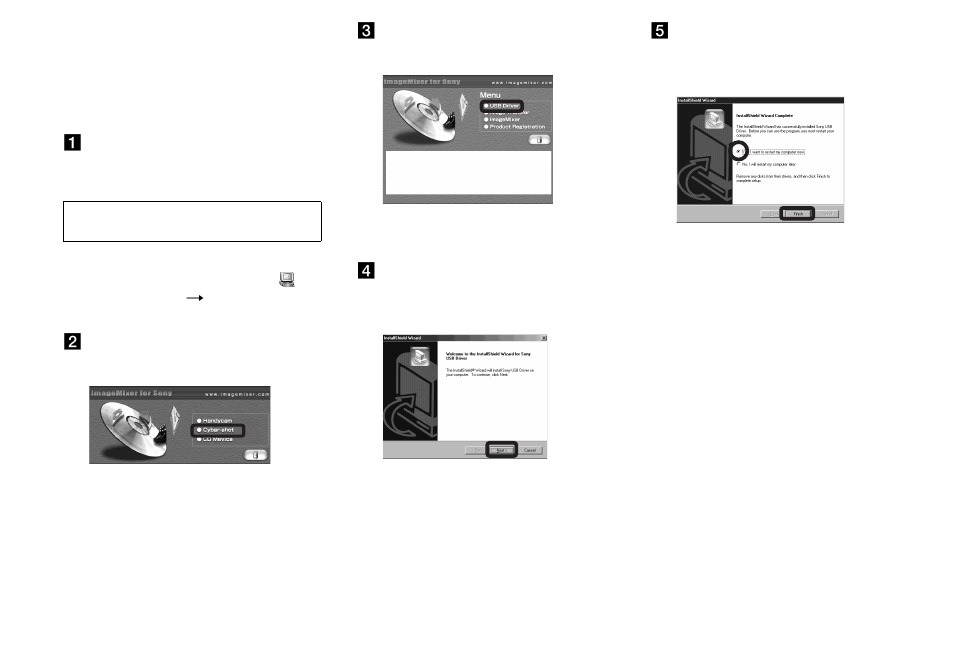 Installing the usb driver | Sony DSC-U60 User Manual | Page 50 / 88