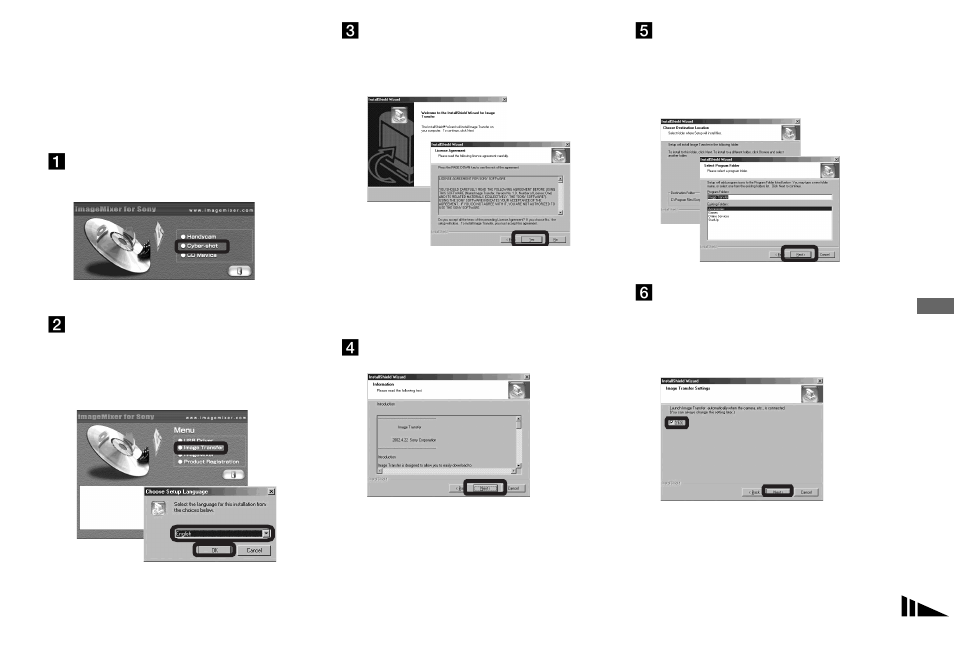 Installing “image transfer | Sony DSC-U60 User Manual | Page 51 / 88