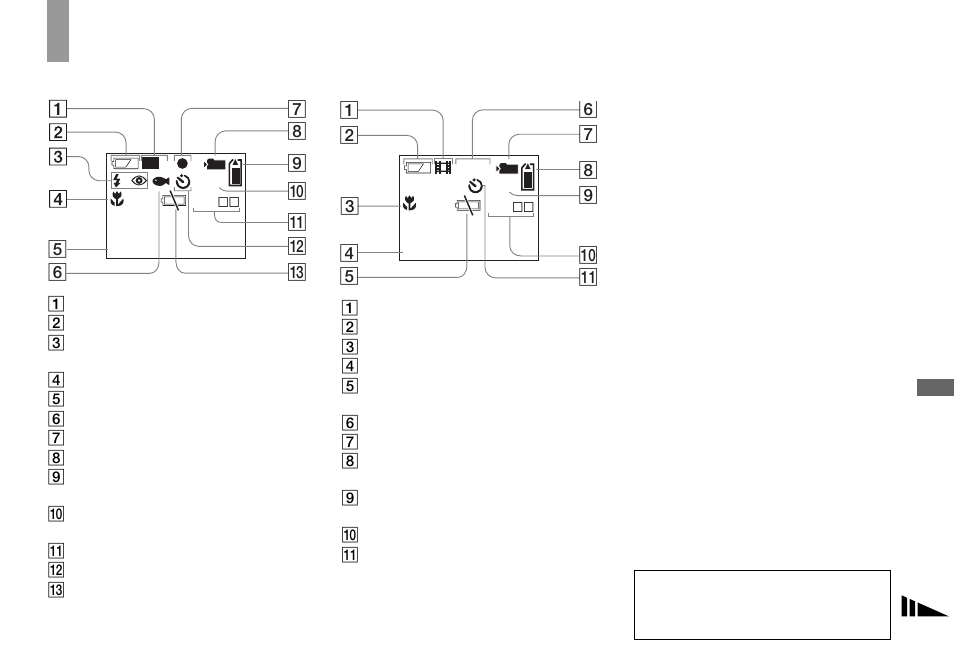 Lcd screen displays, 83 a | Sony DSC-U60 User Manual | Page 83 / 88