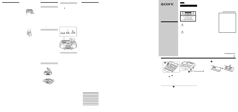 Sony CFD-G500 User Manual | 2 pages