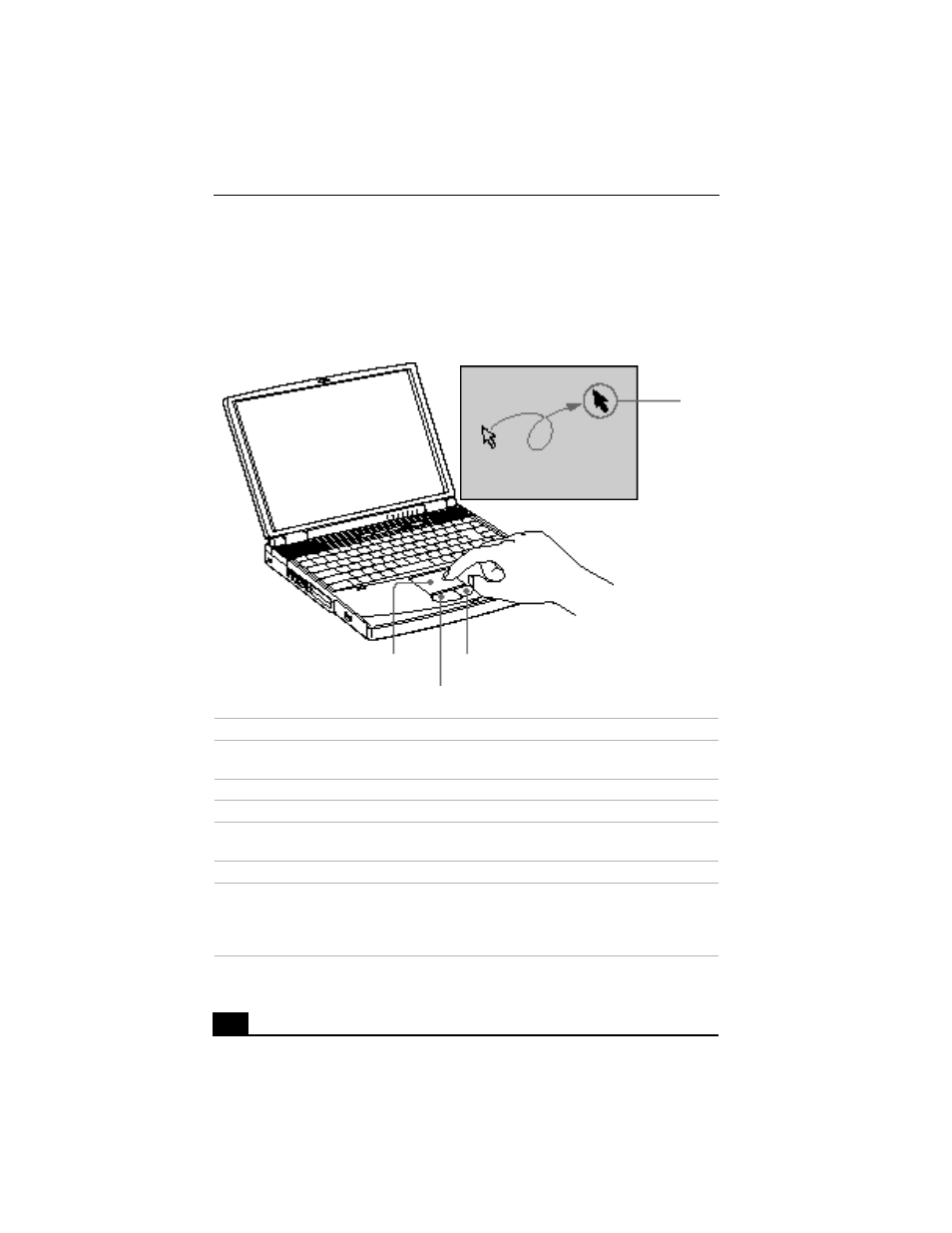 Using the touchpad | Sony PCG-FX190 User Manual | Page 38 / 136