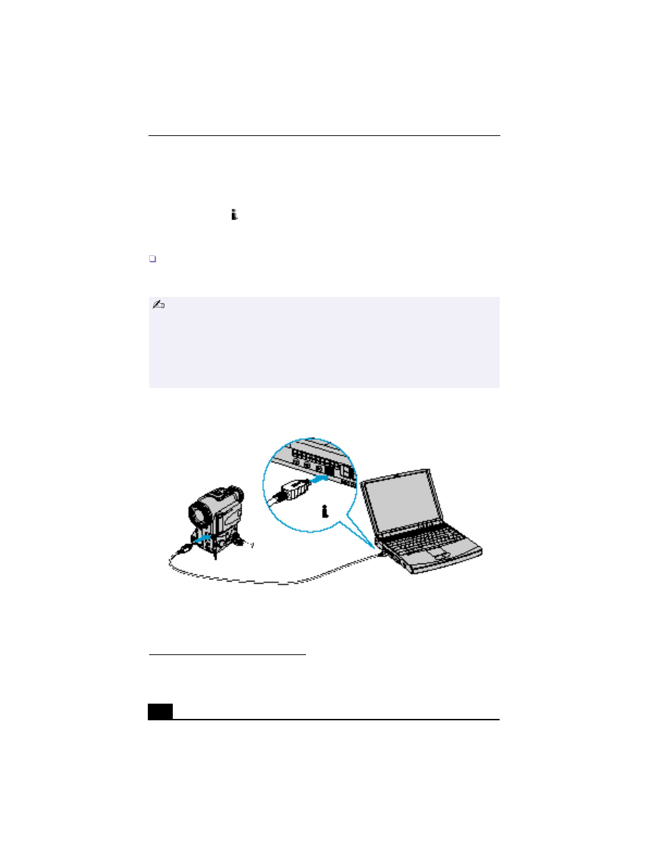 Connecting an i.link, Device | Sony PCG-FX190 User Manual | Page 76 / 136