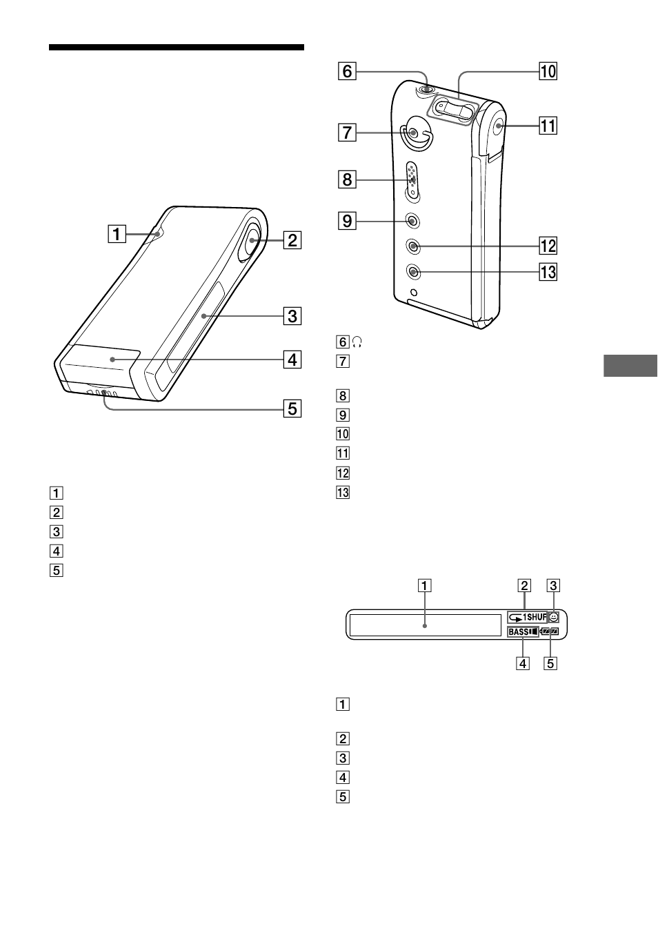 Looking at the controls, Network walkman, Display | Sony NW-MS9 User Manual | Page 33 / 36