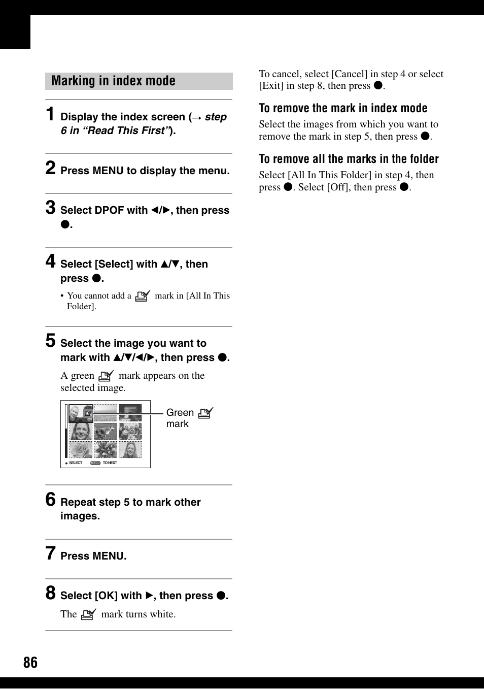 Sony DSC-T30 User Manual | Page 86 / 119