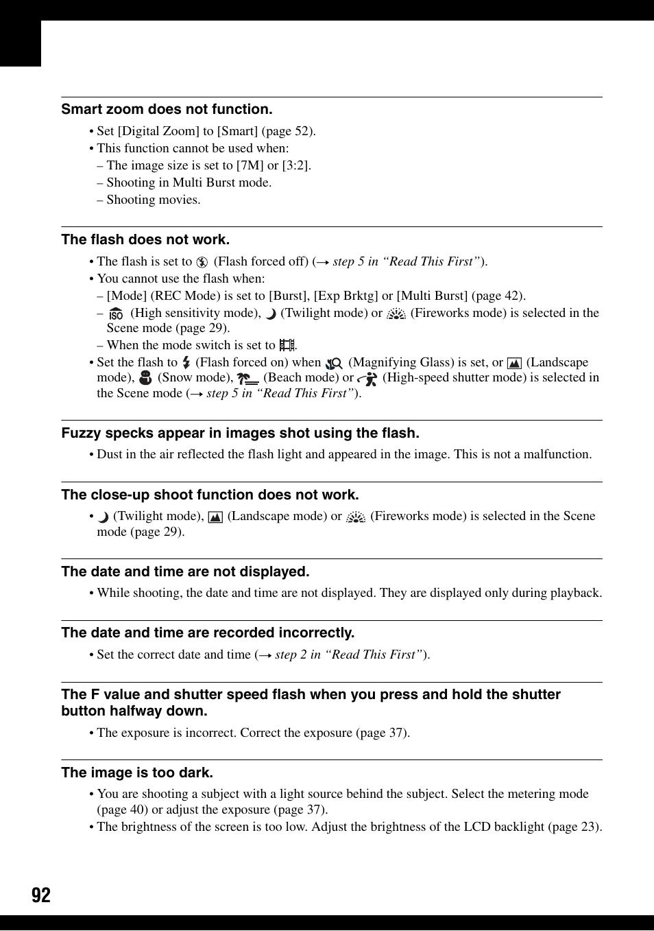 Sony DSC-T30 User Manual | Page 92 / 119