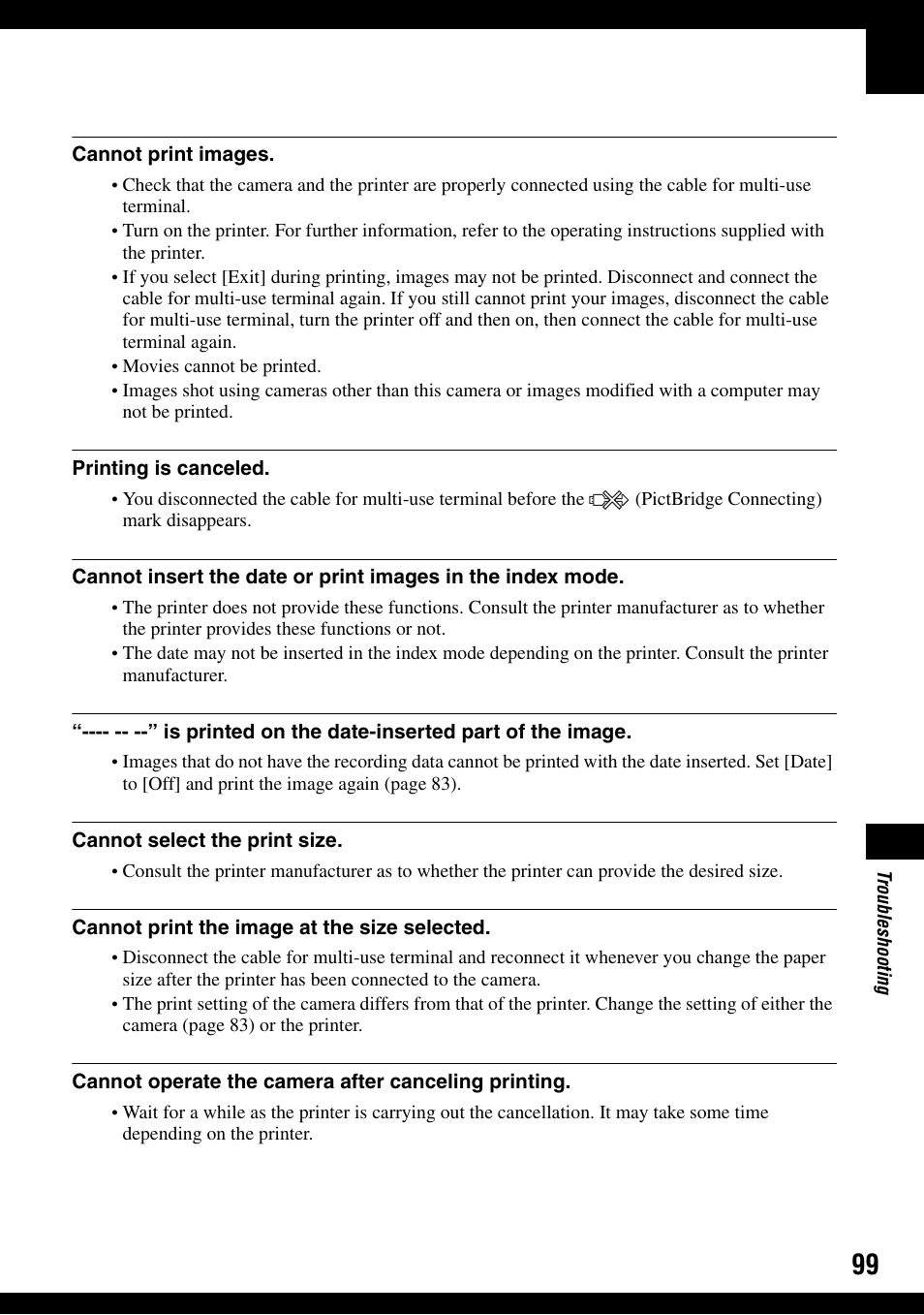 Sony DSC-T30 User Manual | Page 99 / 119