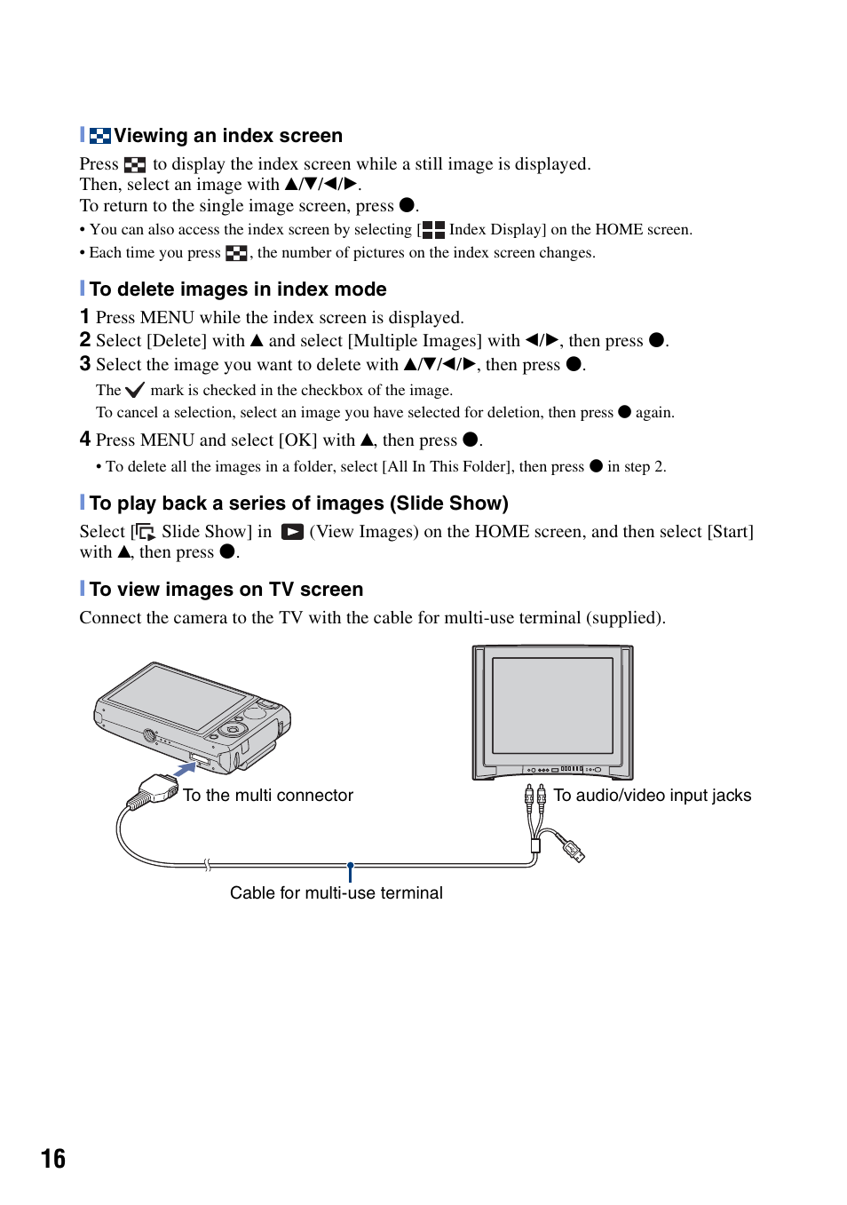 Sony DSC-T100 User Manual | Page 16 / 60