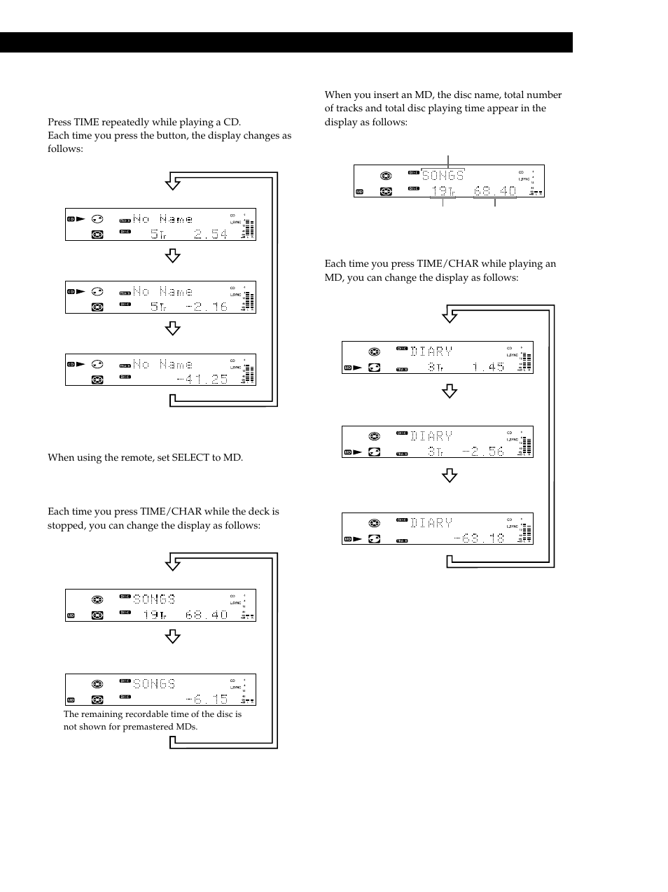 Playing cds and mds 13 | Sony MXD-D40 User Manual | Page 13 / 52