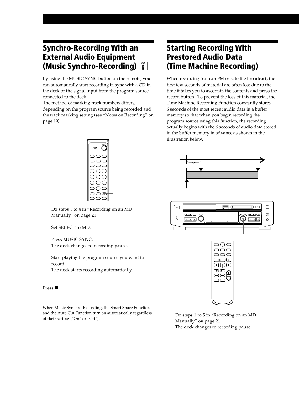 Recording on mds 26 | Sony MXD-D40 User Manual | Page 26 / 52