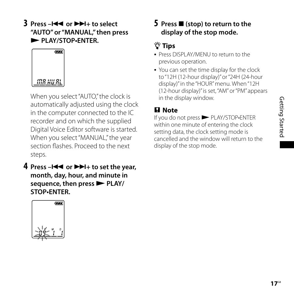 Sony ICD-PX720 User Manual | Page 17 / 96