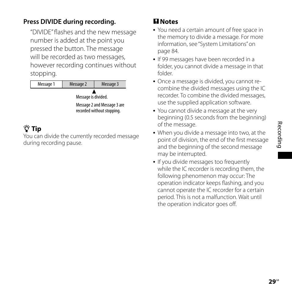 Sony ICD-PX720 User Manual | Page 29 / 96