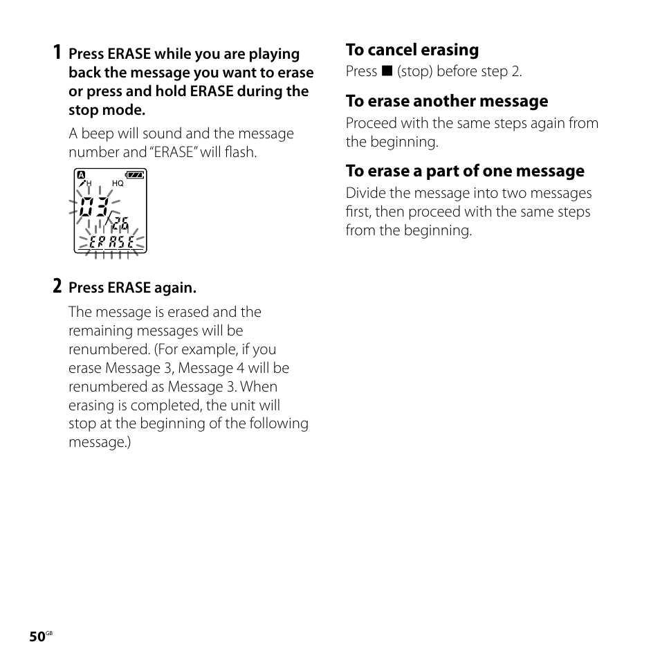 Sony ICD-PX720 User Manual | Page 50 / 96