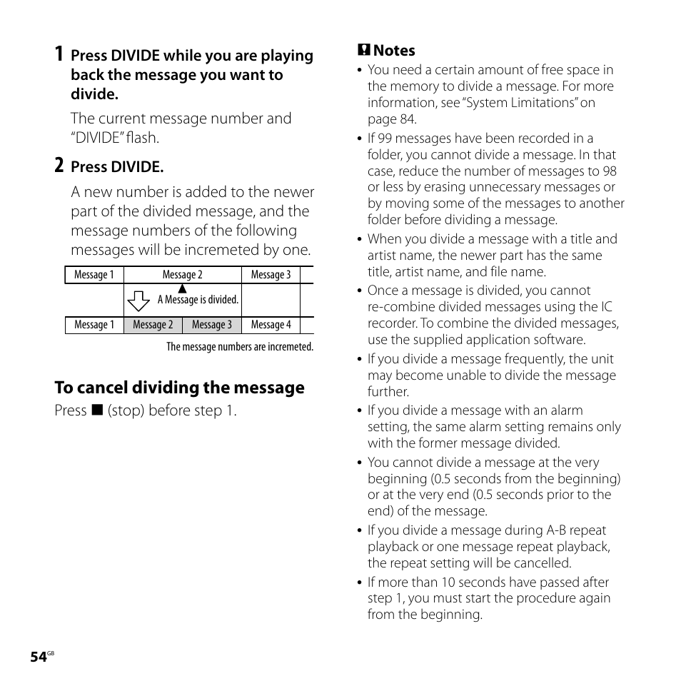 Sony ICD-PX720 User Manual | Page 54 / 96